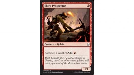 MTG goblins - the MTG card Skirk Prospector