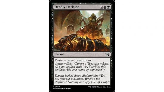 MTG March of the Machine card Deadly Derision