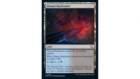 MTG March of the Machine card Dismal Backwater