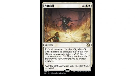 MTG March of the Machine card Sunfall