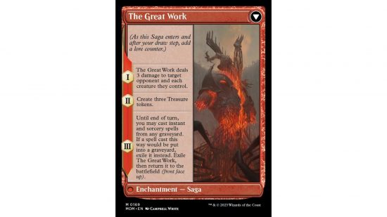 MTG card the Great Work