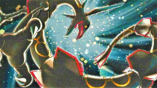 Pokemon TCG Rayquaza Gold Star card art
