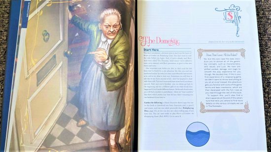 Rivers of London RPG review - 'the domestic' page spread