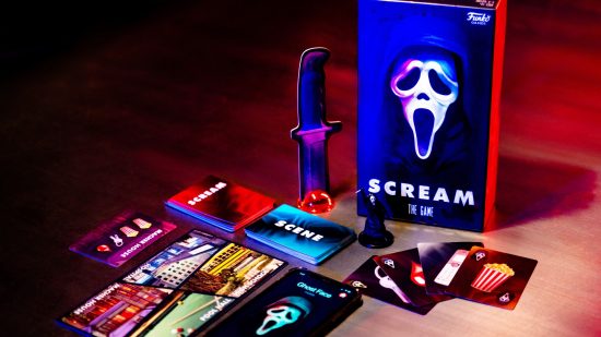 Scream board game voice actor - Funko photo of Scream: The Game components
