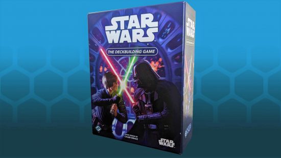 Star Wars: The Deckbuilding Game box on blue background
