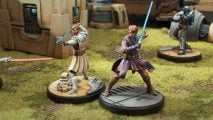 Star Wars Shatterpoint - models by Atomic Mass Games of General Kenobi and Anakin Skywalker