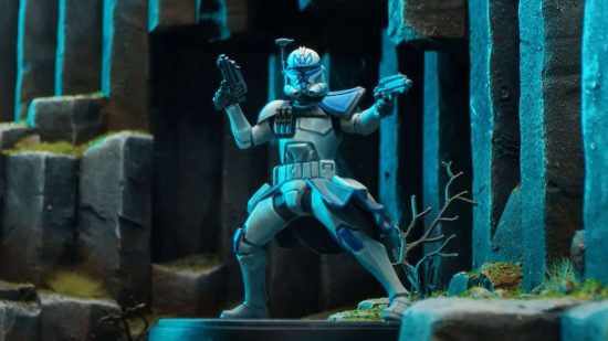 Star Wars Shatterpoint - models by Atomic Mass Games of a clone trooper