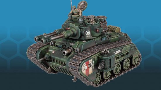Warhammer 40k 10th edition boosts vehicle tougness - Games Workshop photo of a Rogal Dorn heavy battle tank