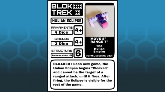 Free Warhammer 40k alternative Bloktrek by Adam Dobbyn, rules for the Eclipse
