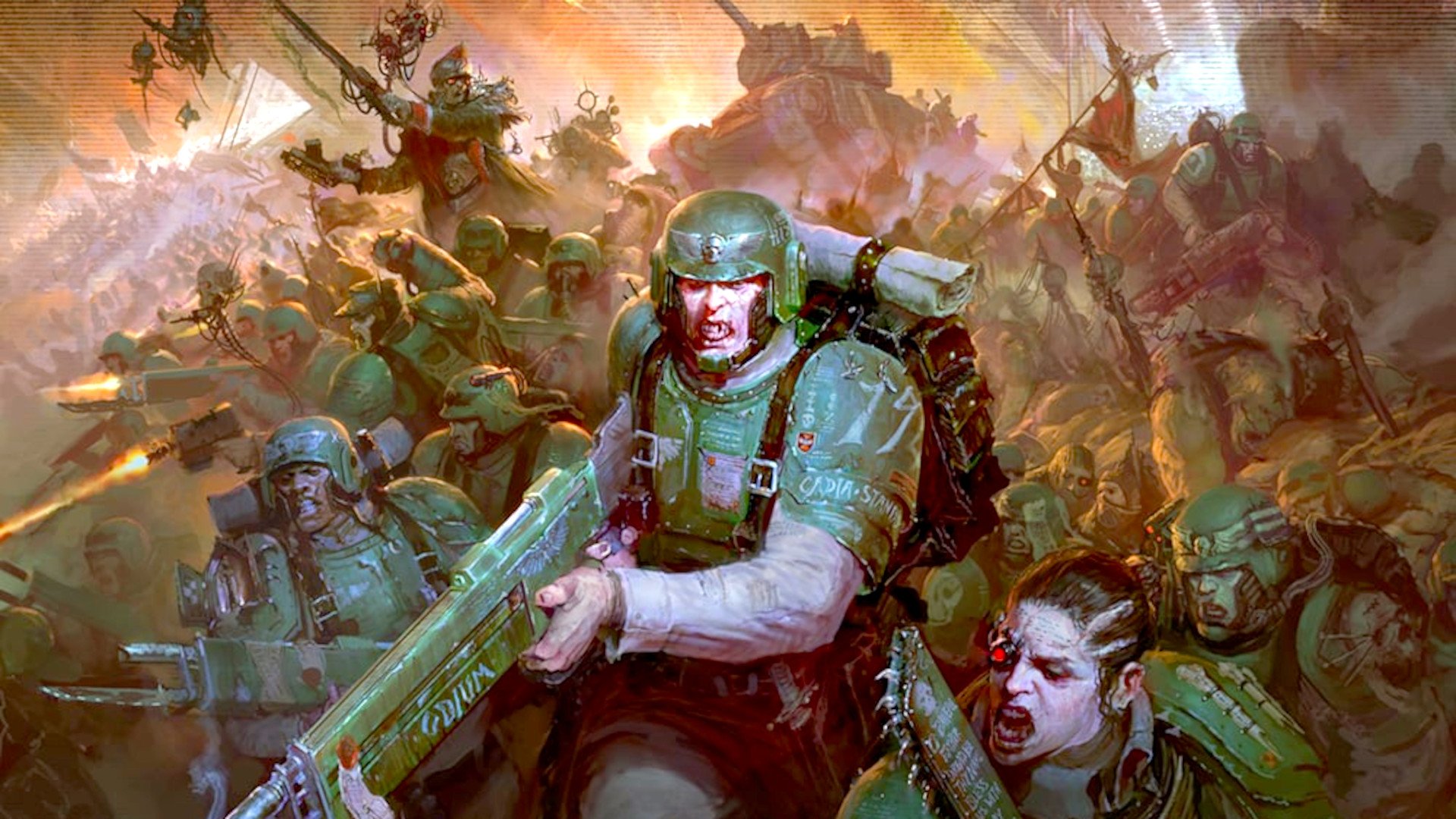 Games Workshop Warhammer 40K Astra Militarum Army Set Cadia Stands