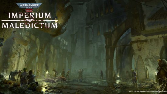 Warhammer 40k Imperium Maledictum playtest - illustration by Cubicle 7 of the polluted underhive