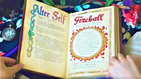 DnD homemade Wizard spellbook