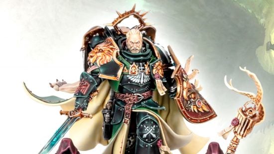 Warhammer 40k 10th Edition - Warhammer Community image showing the new Lion El Jonson model, Primarch of the Dark Angels Space Marines