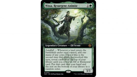 The MTG card Nissa, Resurgent Animist