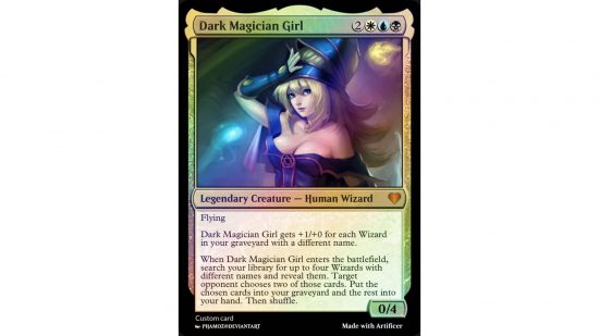 MTG Yugioh card Dark Magician Girl