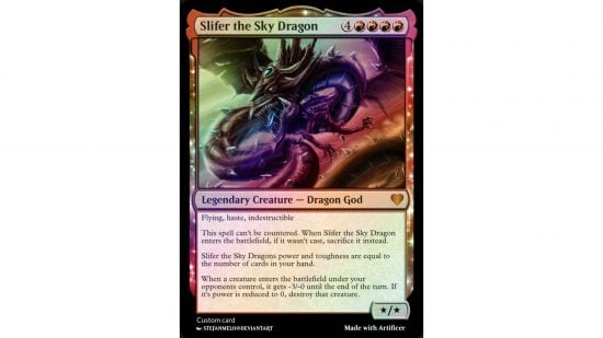 MTG Yugioh card Slifer the Sky Dragon