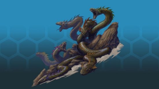 Pathfinder Howl of the Wild preview - Paizo art of a Prism Hydra