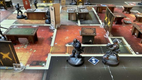 Rainbow Six Siege the board game, gameplay photograph by Mythic Games