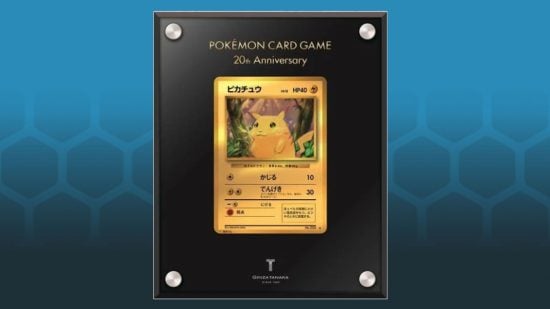 Gold Pikachu, a rare Pokemon card