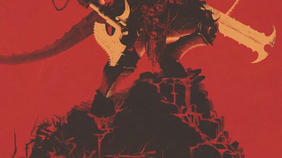 Warhammer 40k Angron The Red Angel cover art by Alfie Garland