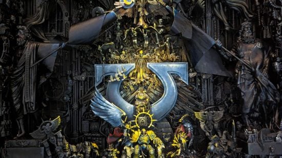 Warhammer 40k Coronation of Guilliman by Laurence Senter inspired by artwork of Pedro Nunez 