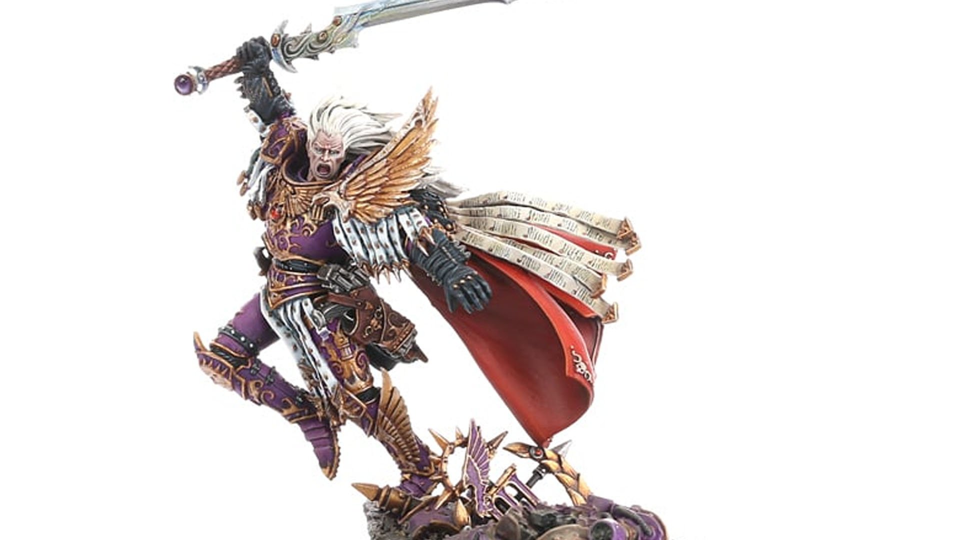 Warhammer 40k Fulgrim guide - Games Workshop image showing the Horus Heresy resin Fulgrim model