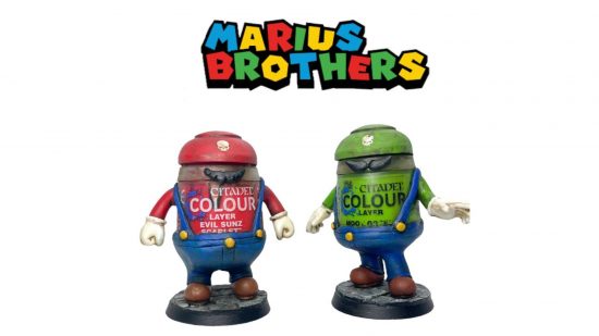 Warhammer 40k paint pot challenge entry The Marius Brothers