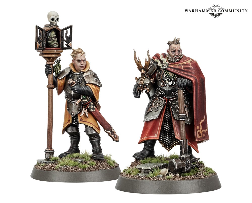 Warhammer Age of Sigmar Dawnbring Marshal armed with warhammer, with relic envoy