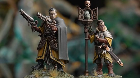 Warhammer Age of Sigmar Dawnbring Marshal armed with pistols, with relic envoy