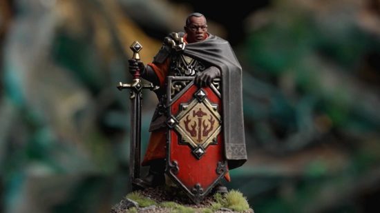 Warhammer Age of Sigmar Dawnbring Marshal armed with greatsword and shield