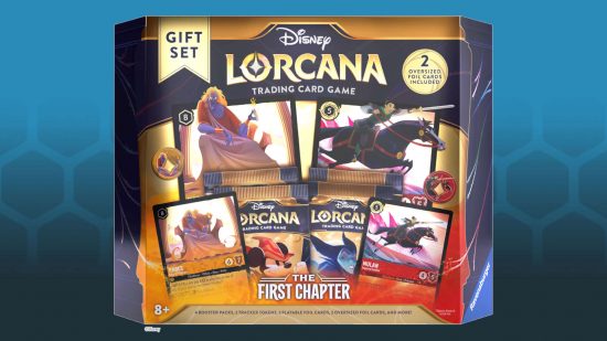 Disney Lorcana lawsuit - box art for a gift set the Lorcana TCG