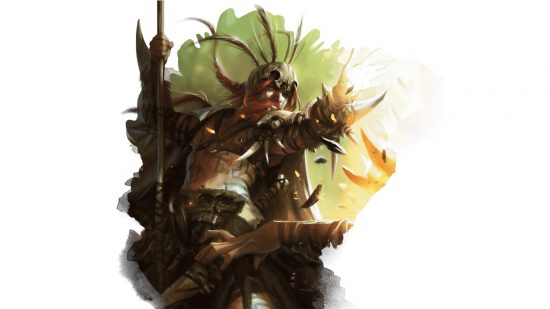 Wizards of the Coast art of a DnD Druid 5e
