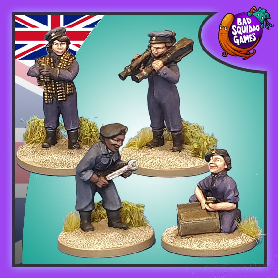 Female minis by Bad Squiddo Games - Women's Army Auxiliary Corps