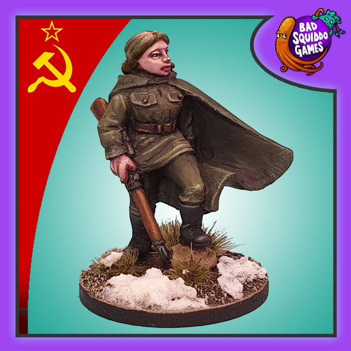 Female minis by Bad Squiddo Games - Lyudmila Pavlichenko, soviet sniper ace