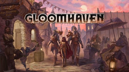 Gloomhaven second edition logo and box art