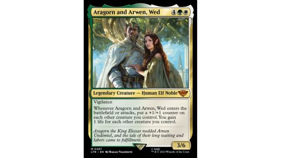 MTG Aragorn Cards Aragorn and Arwen Wed.