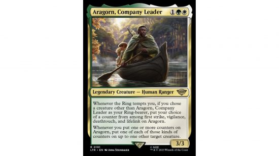 MTG Aragorn Cards Aragorn Company Leader.