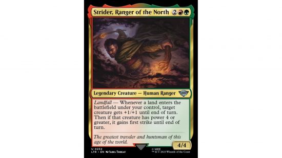 MTG Aragorn Cards Strider Ranger of the North