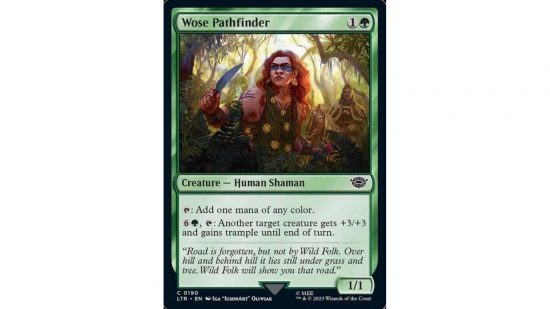 MTG Lord of the Rings card Wose Pathfinder