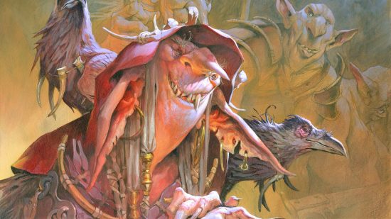 MTG creature types - A goblin with a raven on her shoulder