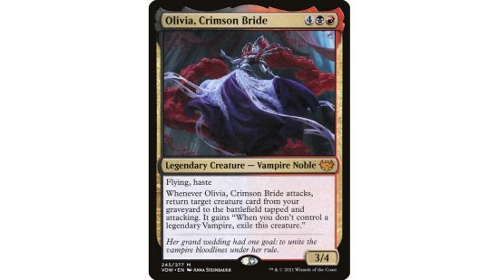 MTG creature types - the Magic: The Gathering card Olivia Crimson Bride