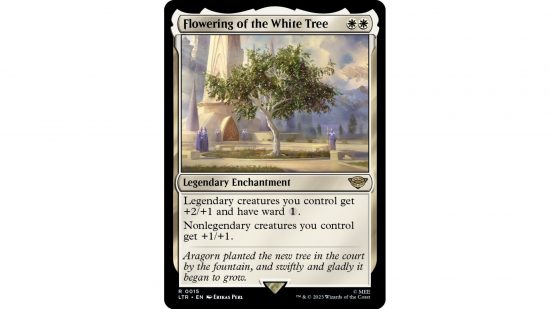MTG Lord of the Rings card Flowering of the White Tree