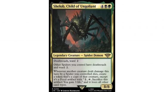 MTG Lord of the Rings commanders - the MTG card shelob