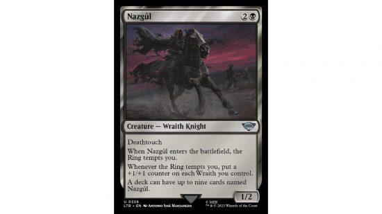 MTG Lord of the Rings Nazgul card