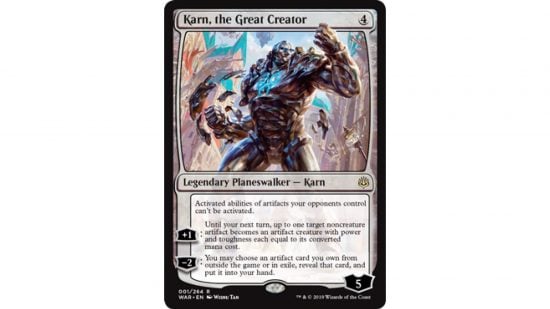 MTG Pioneer card Karn, the Great Creator