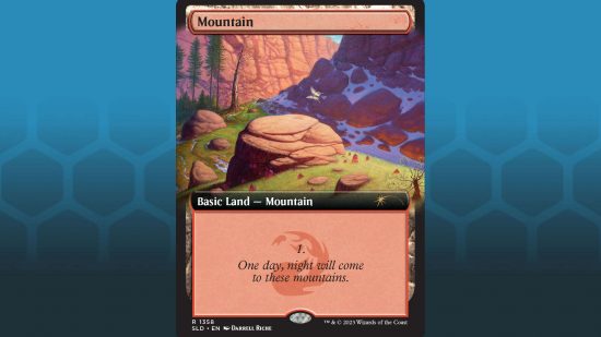 MTG Secret Lair 'Featuring the Mountain Goats' basic mountain 1