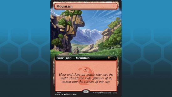 MTG Secret Lair 'Featuring the Mountain Goats' basic mountain 4