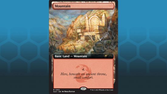 MTG Secret Lair 'Featuring the Mountain Goats' basic mountain 8