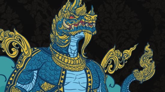 Art of a dragon from tabletop RPG Gubat Banwa