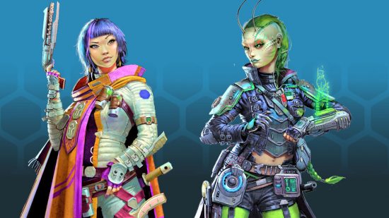 Tabletop RPGs AI art - Paizo art of two characters from Starfinder